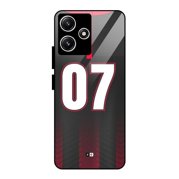 Jersy No 7 Glass Back Case for Poco M6 Pro