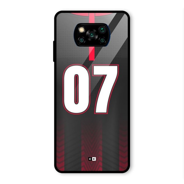 Jersy No 7 Glass Back Case for Poco X3 Pro