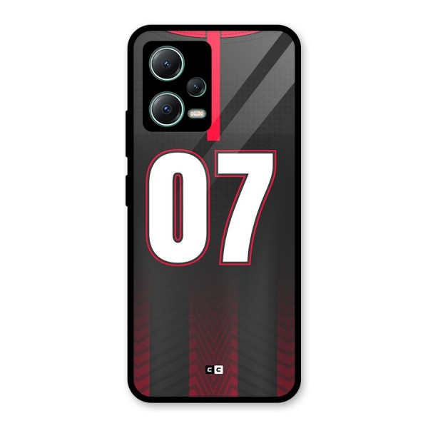 Jersy No 7 Glass Back Case for Poco X5