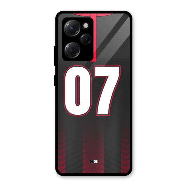 Jersy No 7 Glass Back Case for Poco X5 Pro