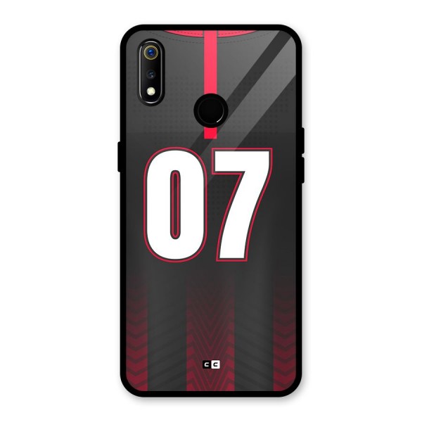 Jersy No 7 Glass Back Case for Realme 3