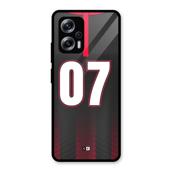 Jersy No 7 Glass Back Case for Redmi K50i