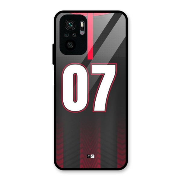 Jersy No 7 Glass Back Case for Redmi Note 10