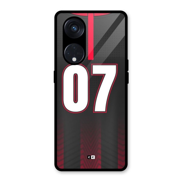 Jersy No 7 Glass Back Case for Reno8 T 5G