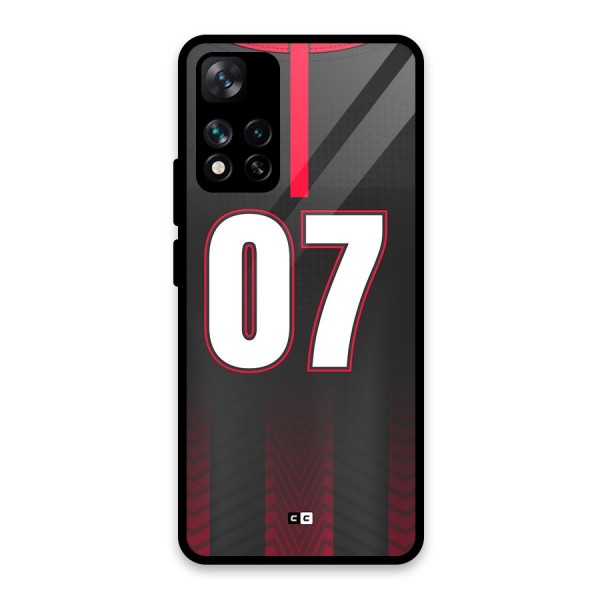 Jersy No 7 Glass Back Case for Xiaomi 11i 5G