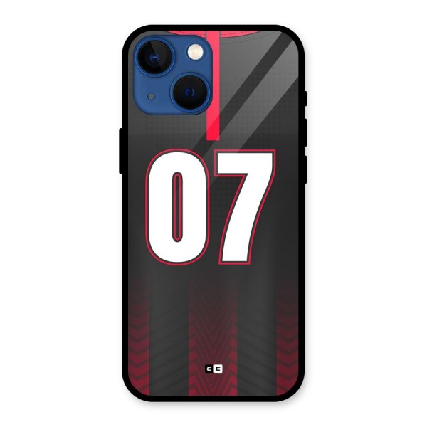 Jersy No 7 Glass Back Case for iPhone 13 Mini