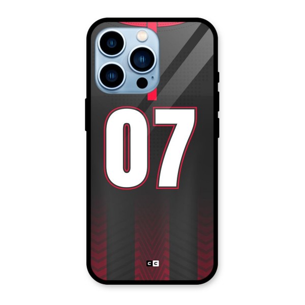 Jersy No 7 Glass Back Case for iPhone 13 Pro