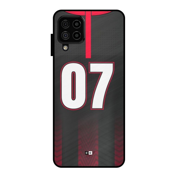 Jersy No 7 Metal Back Case for Galaxy A22 4G