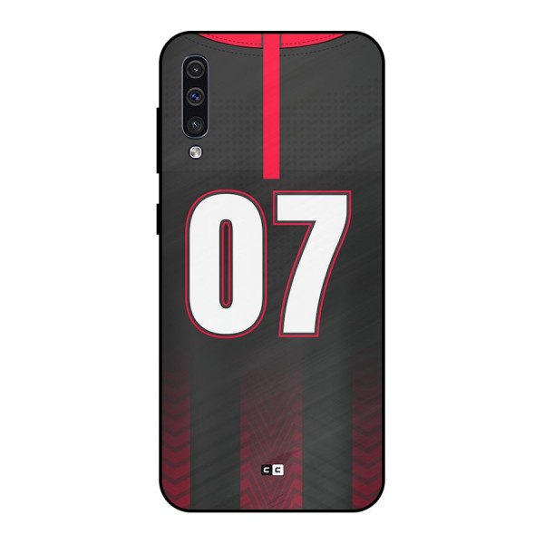 Jersy No 7 Metal Back Case for Galaxy A50