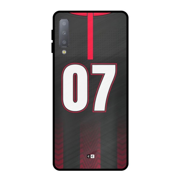 Jersy No 7 Metal Back Case for Galaxy A7 (2018)