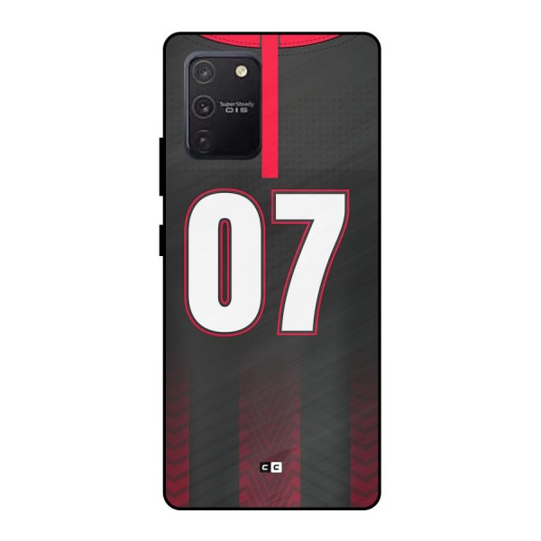 Jersy No 7 Metal Back Case for Galaxy S10 Lite