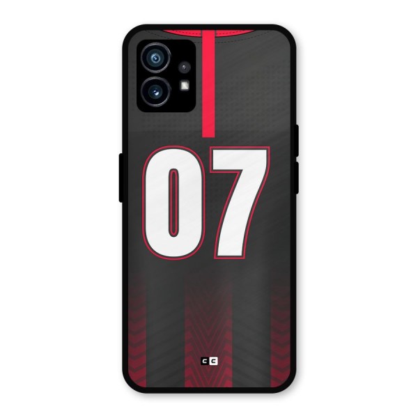 Jersy No 7 Metal Back Case for Nothing Phone 1