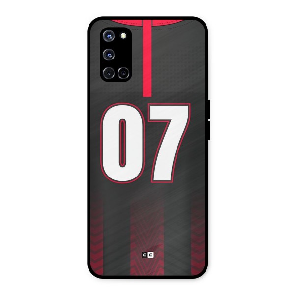 Jersy No 7 Metal Back Case for Oppo A52