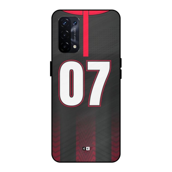 Jersy No 7 Metal Back Case for Oppo A74 5G