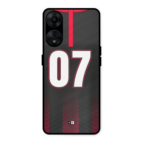 Jersy No 7 Metal Back Case for Oppo A78 5G