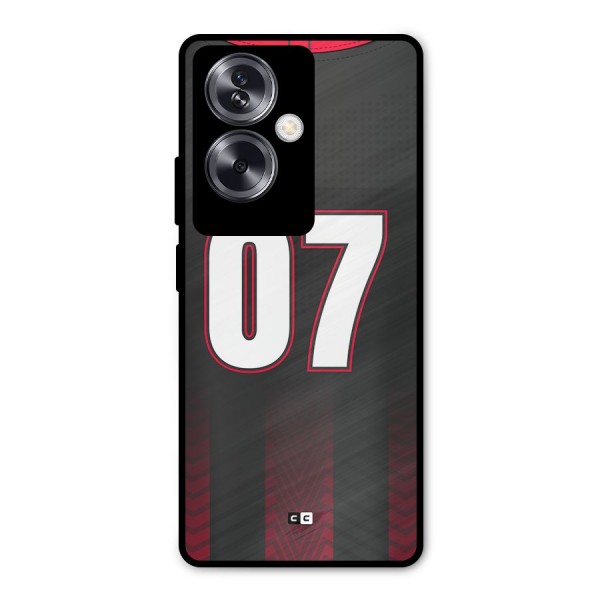 Jersy No 7 Metal Back Case for Oppo A79 5G