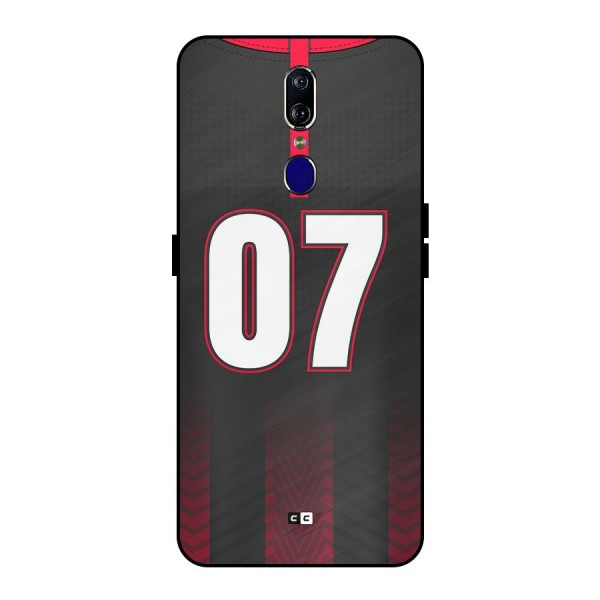 Jersy No 7 Metal Back Case for Oppo F11