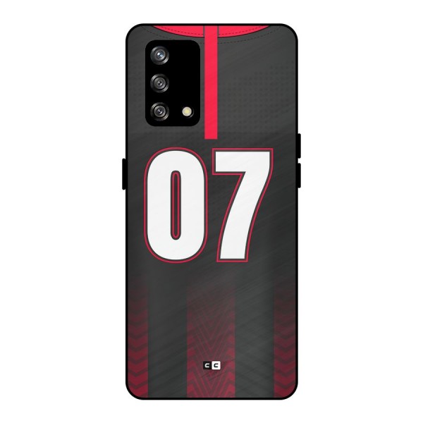 Jersy No 7 Metal Back Case for Oppo F19s