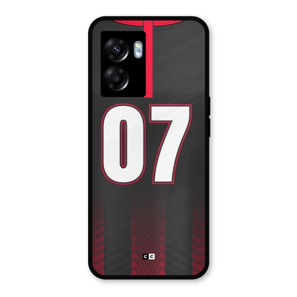 Jersy No 7 Metal Back Case for Oppo K10 (5G)