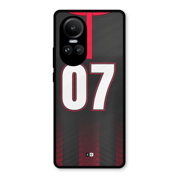 Jersy No 7 Metal Back Case for Oppo Reno10