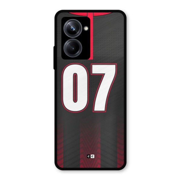 Jersy No 7 Metal Back Case for Realme 10 Pro