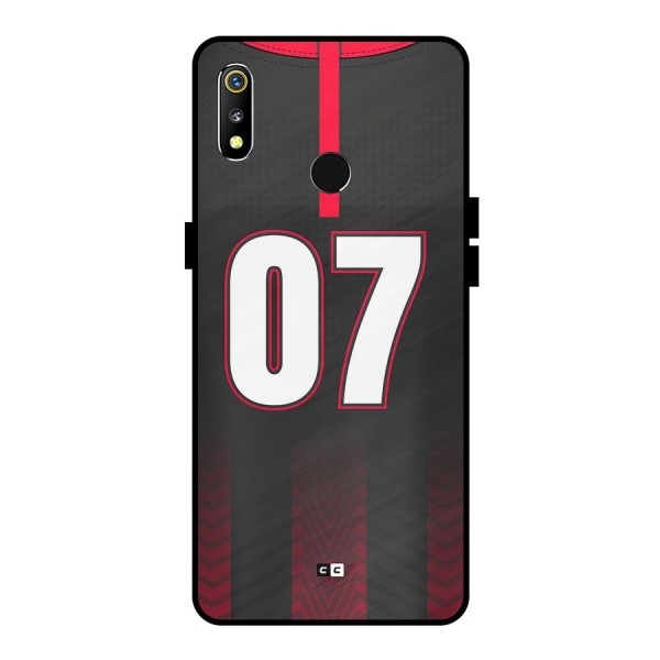 Jersy No 7 Metal Back Case for Realme 3