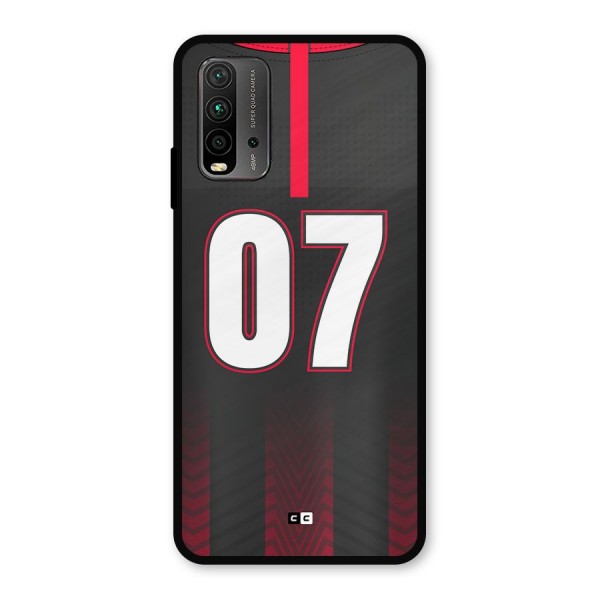 Jersy No 7 Metal Back Case for Redmi 9 Power