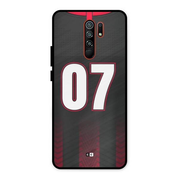 Jersy No 7 Metal Back Case for Redmi 9 Prime