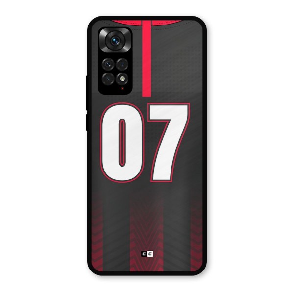 Jersy No 7 Metal Back Case for Redmi Note 11