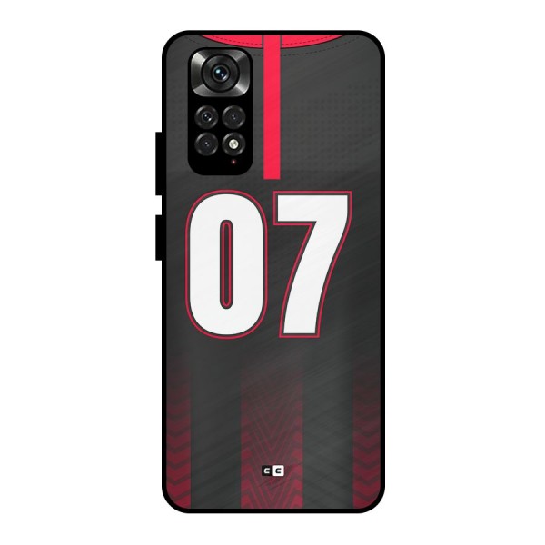 Jersy No 7 Metal Back Case for Redmi Note 11 Pro