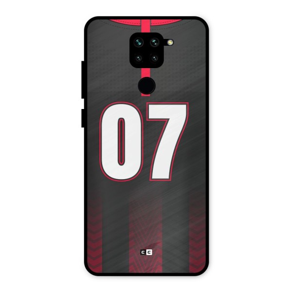 Jersy No 7 Metal Back Case for Redmi Note 9