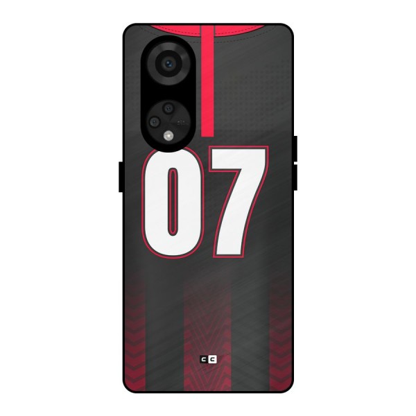 Jersy No 7 Metal Back Case for Reno8 T 5G