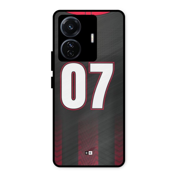 Jersy No 7 Metal Back Case for Vivo T1 Pro