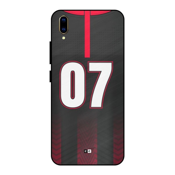 Jersy No 7 Metal Back Case for Vivo V11 Pro