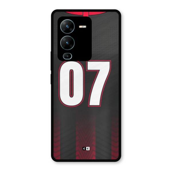 Jersy No 7 Metal Back Case for Vivo V25 Pro