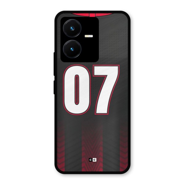 Jersy No 7 Metal Back Case for Vivo Y22s