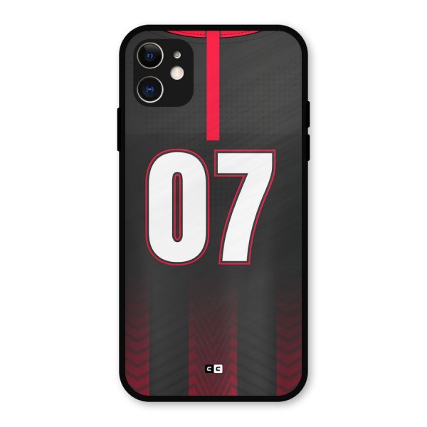 Jersy No 7 Metal Back Case for iPhone 11