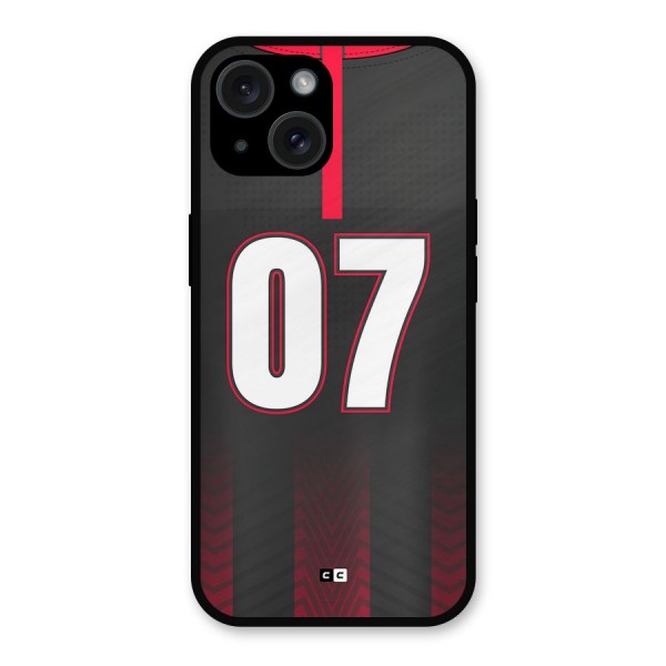 Jersy No 7 Metal Back Case for iPhone 15