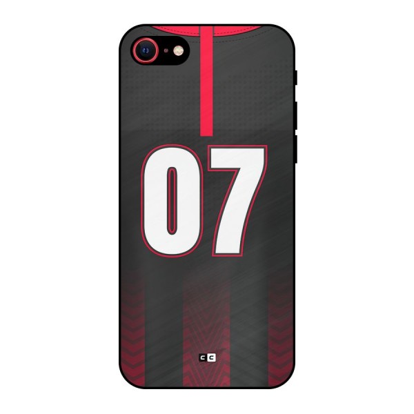 Jersy No 7 Metal Back Case for iPhone 8