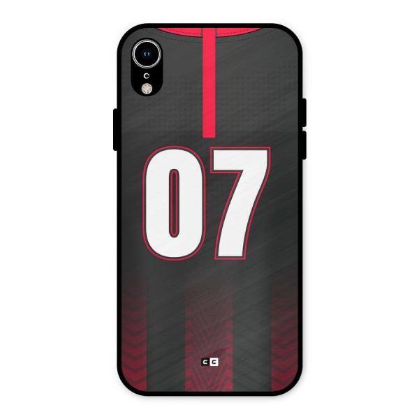 Jersy No 7 Metal Back Case for iPhone XR