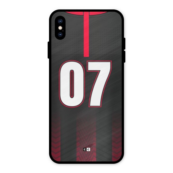 Jersy No 7 Metal Back Case for iPhone XS Max