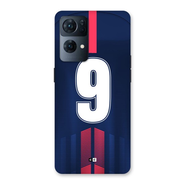 Jersy No 9 Back Case for Oppo Reno7 Pro 5G