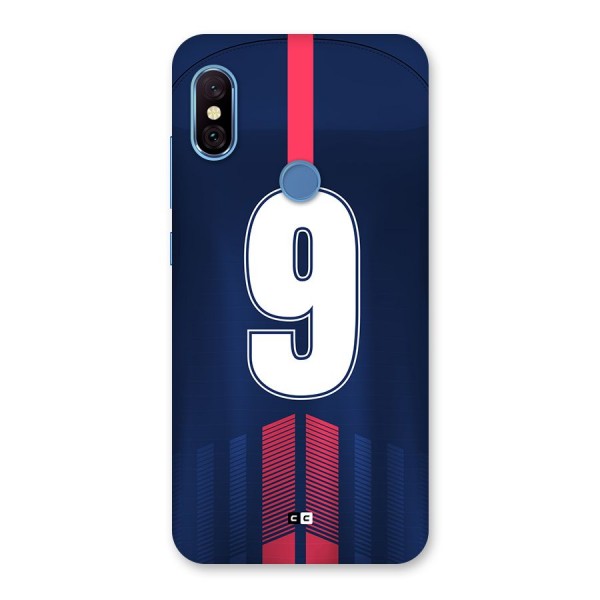 Jersy No 9 Back Case for Redmi Note 6 Pro