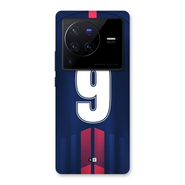 Jersy No 9 Back Case for Vivo X80 Pro