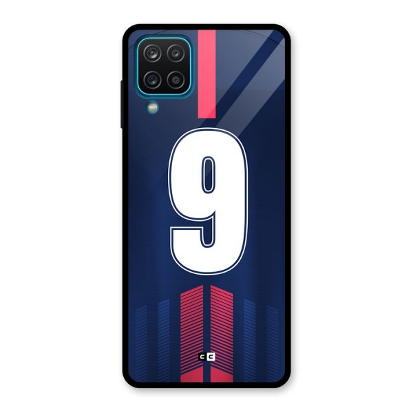 Jersy No 9 Glass Back Case for Galaxy A12