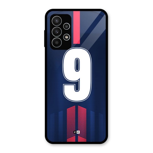 Jersy No 9 Glass Back Case for Galaxy A23