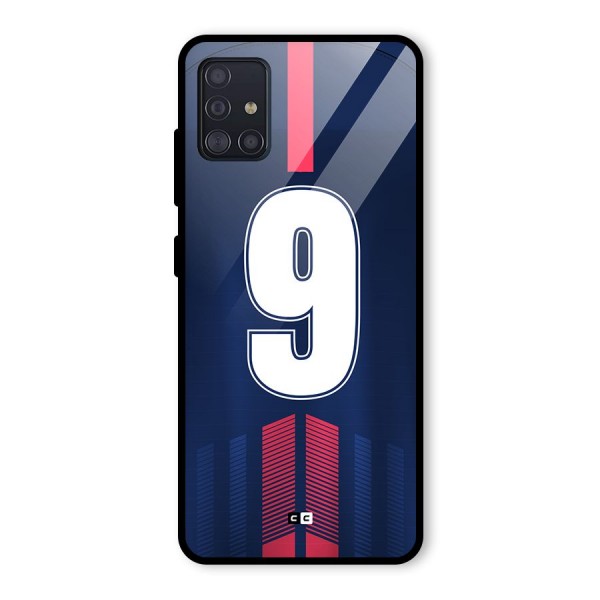 Jersy No 9 Glass Back Case for Galaxy A51