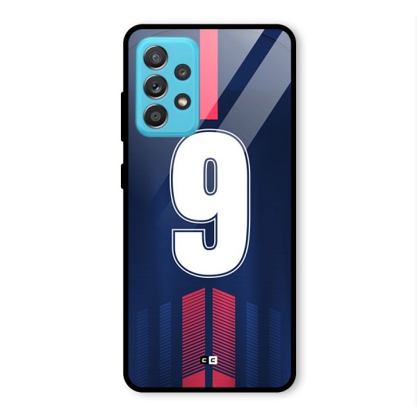 Jersy No 9 Glass Back Case for Galaxy A52s 5G