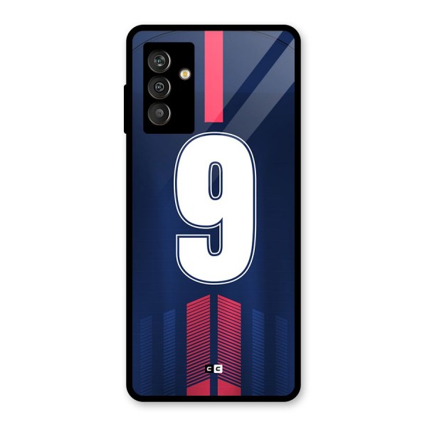 Jersy No 9 Glass Back Case for Galaxy M13