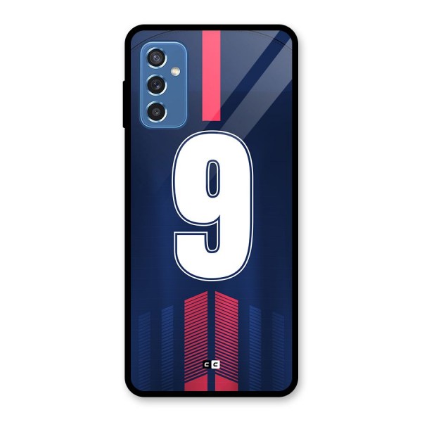 Jersy No 9 Glass Back Case for Galaxy M52 5G